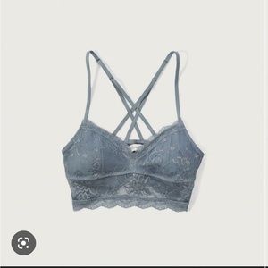 Blue lace Abercrombie and Fitch bralette